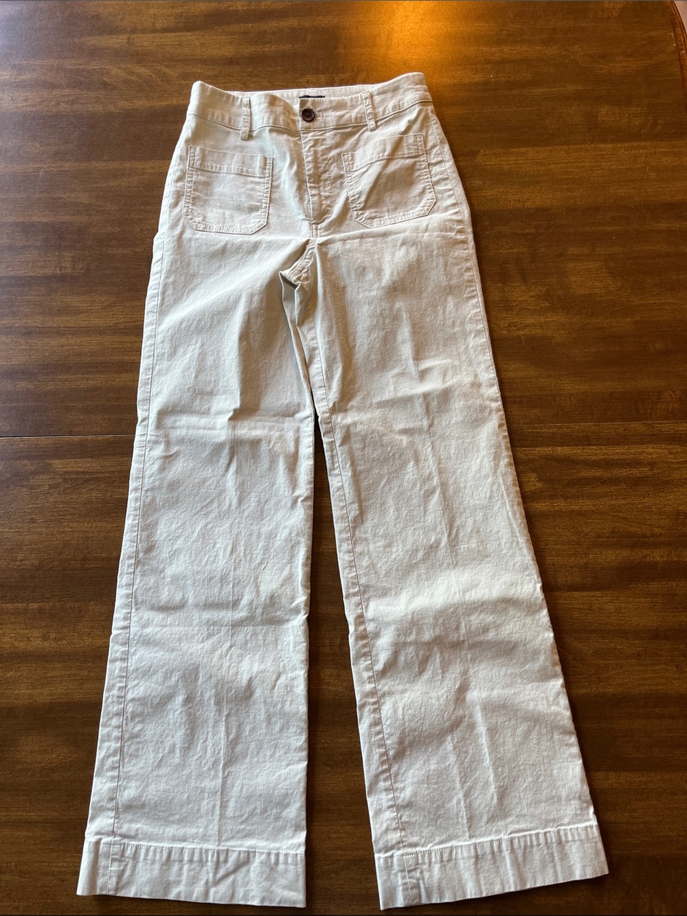 J. Crew Patch Pocket Wide-Leg Pants, Size 24